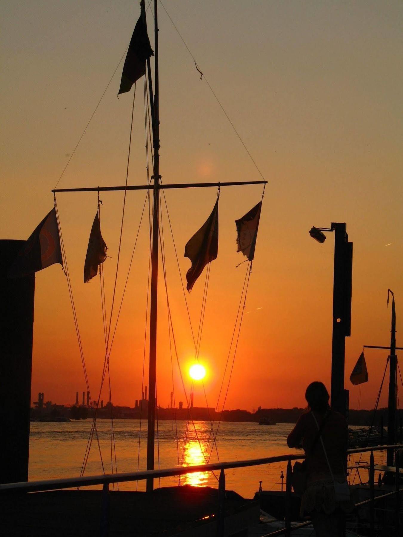 Rhein River Guesthouse - Direkt Am Rhein 勒沃库森 外观 照片