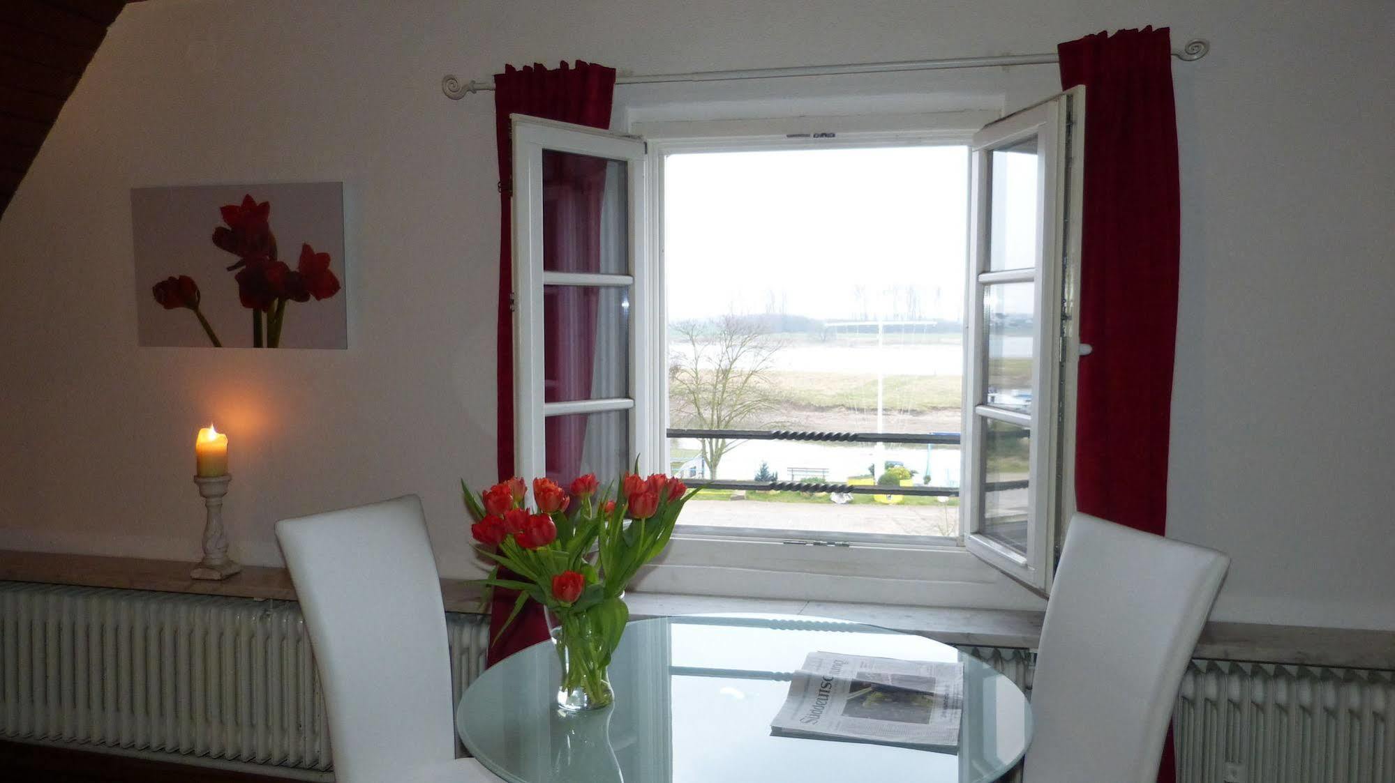 Rhein River Guesthouse - Direkt Am Rhein 勒沃库森 外观 照片